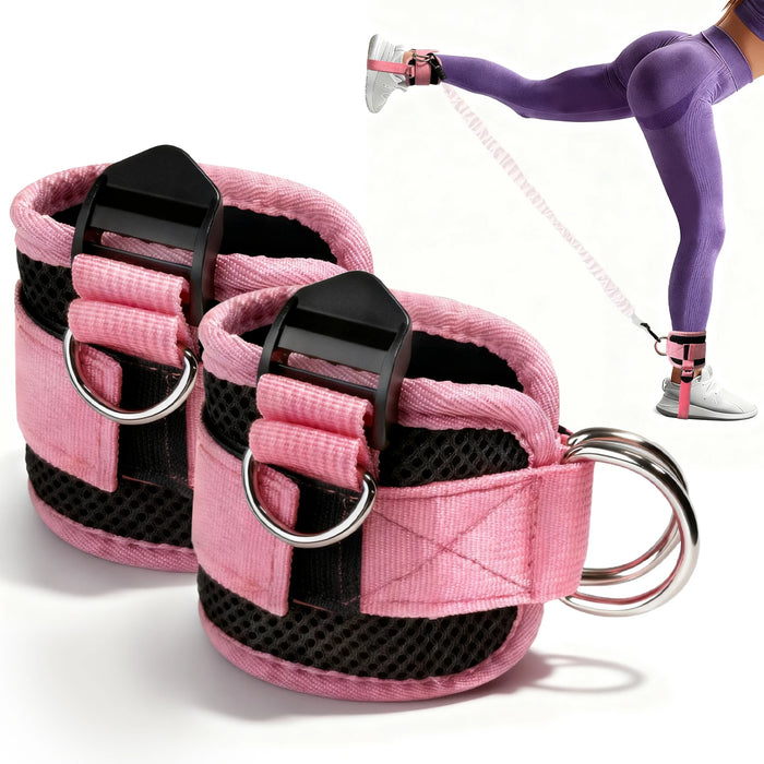 Adjustable Ankle Cuffs for Cable Machine Fitness Training