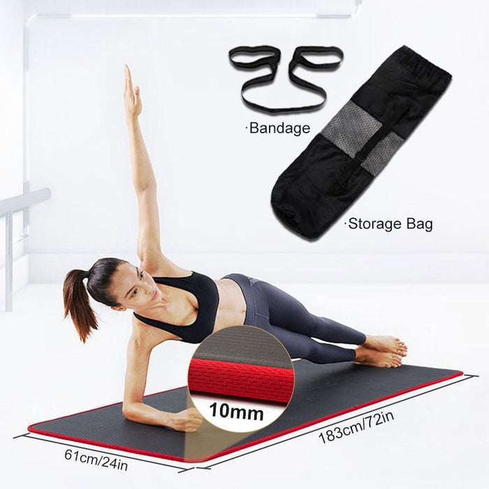 10mm Extra Thick Non-Slip Yoga Mat - Flamin' Fitness