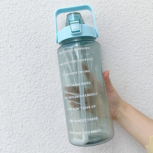 2L Motivational Clear Water Bottle - Flamin' Fitness