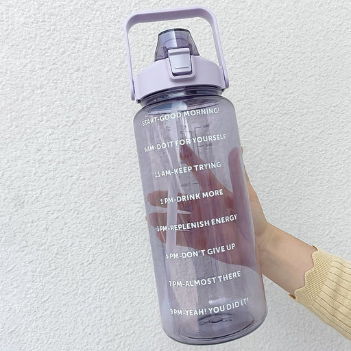 2L Motivational Clear Water Bottle - Flamin' Fitness
