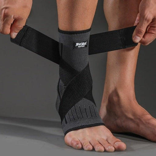 Ankle Support Sleeve With Bandage - Flamin' Fitness