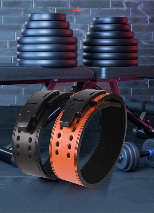 Cowhide Wide Weightlifting Belt - Flamin' Fitness