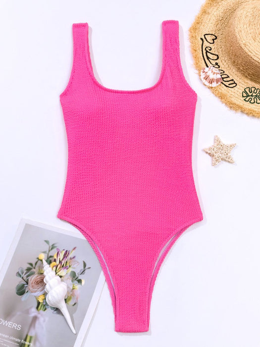 Crochet Style One-Piece Swimsuit - Flamin' Fitness