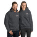 Dark Heather Embroidered Logo Hoodie - Flamin' Fitness