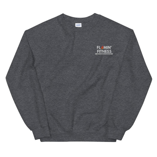 Dark Heather Embroidered Logo Sweatshirt - Flamin' Fitness