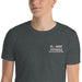 Dark Heather Embroidered Logo T-Shirt - Flamin' Fitness