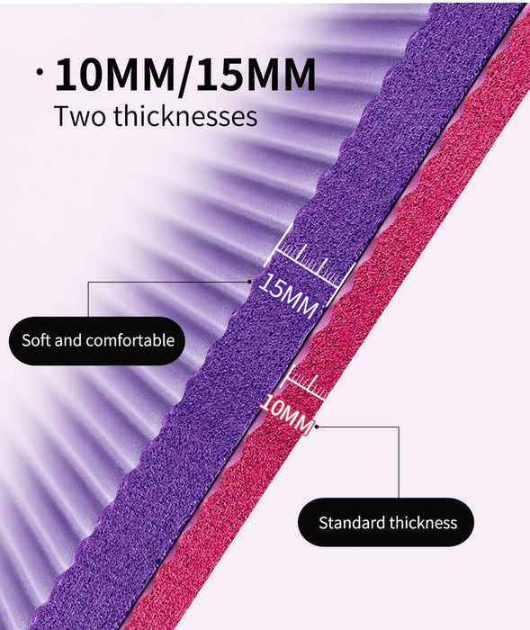 FlexiHold Non-Slip Yoga Mat (183cm x 61cm) - Flamin' Fitness