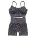 LeopardFit Sports Bra & Shorts Gym Set - Flamin' Fitness