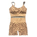 LeopardFit Sports Bra & Shorts Gym Set - Flamin' Fitness