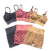 LeopardFit Sports Bra & Shorts Gym Set - Flamin' Fitness