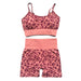 LeopardFit Sports Bra & Shorts Gym Set - Flamin' Fitness