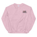 Light Pink Embroidered Logo Sweatshirt - Flamin' Fitness