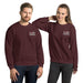 Maroon Embroidered Logo Sweatshirt - Flamin' Fitness