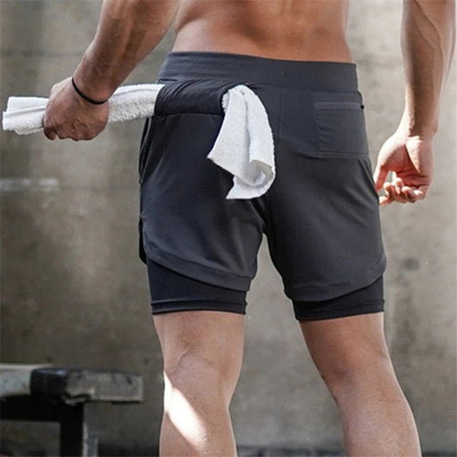 Men's 2-In-1 Sports Shorts - Flamin' Fitness