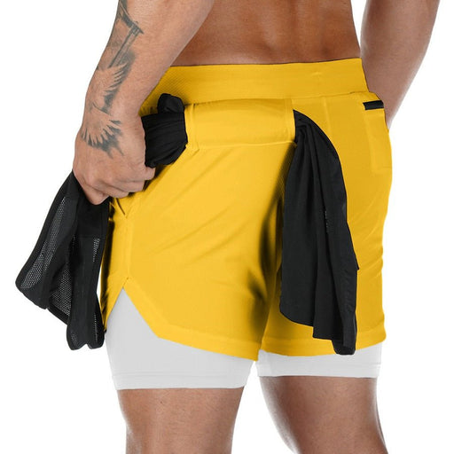 Men's 2-In-1 Sports Shorts - Flamin' Fitness