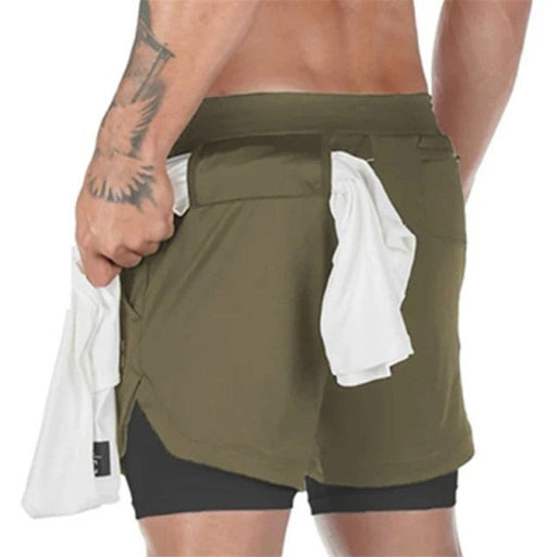 Men's 2-In-1 Sports Shorts - Flamin' Fitness