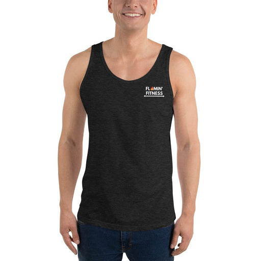 Men's Charcoal Tri-Blend Tank Top - Flamin' Fitness
