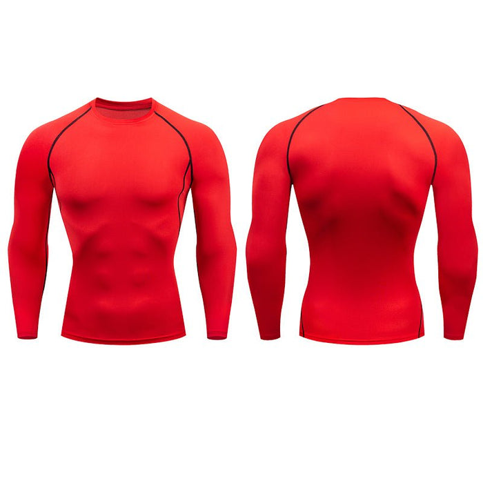 Men's Essentials Long-Sleeve Compression T-Shirt - Flamin' Fitness