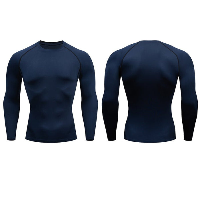 Men's Essentials Long-Sleeve Compression T-Shirt - Flamin' Fitness