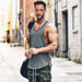 Men's Essentials Plain Stringer Vest - Flamin' Fitness