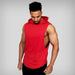 Men's "JUST GYM" Hooded Tank Top - Flamin' Fitness