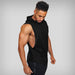 Men's "JUST GYM" Hooded Tank Top - Flamin' Fitness