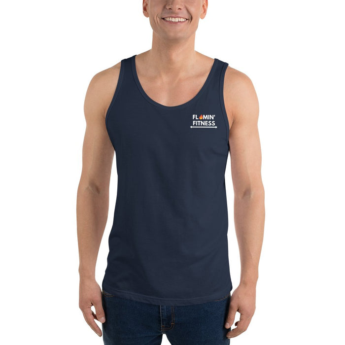 Men's Navy Tank Top - Flamin' Fitness