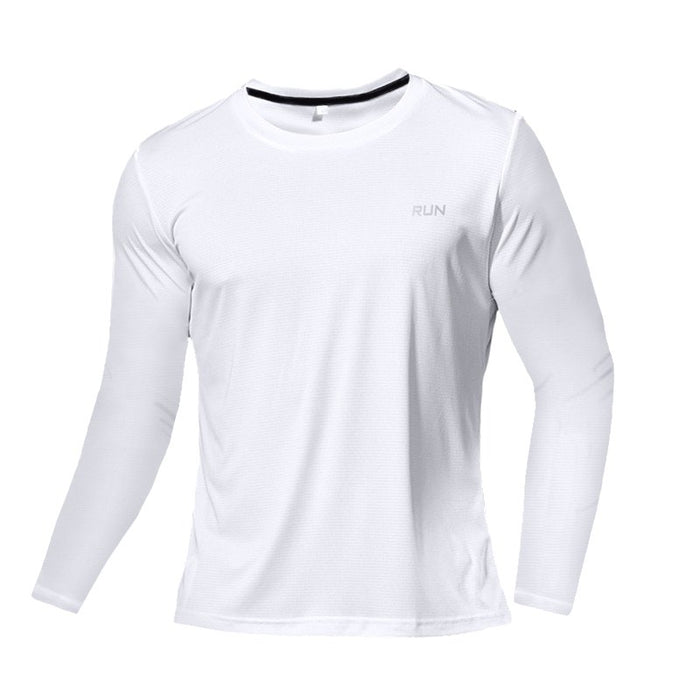 Men's "RUN" Long Sleeve T-Shirt - Flamin' Fitness