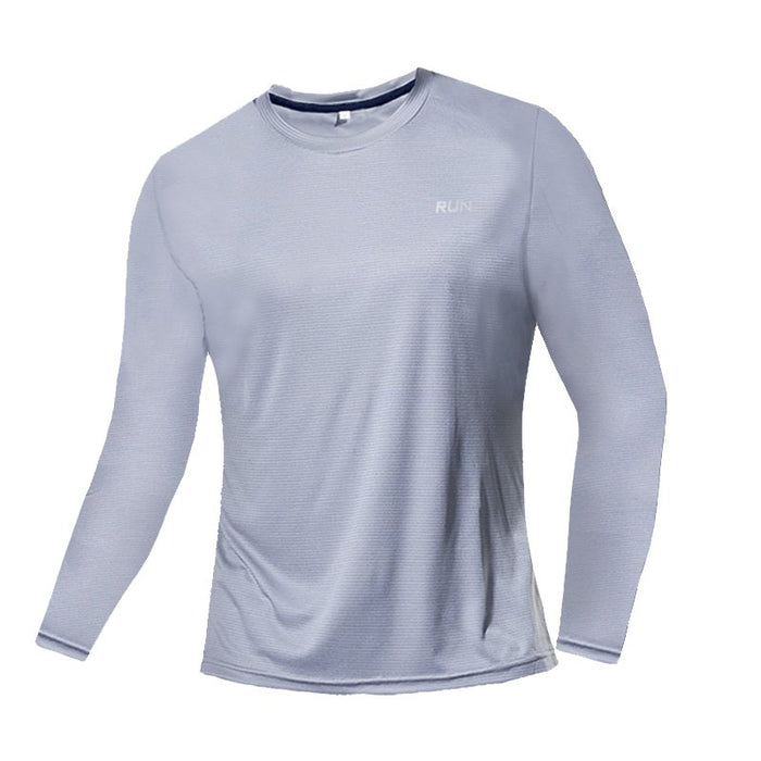 Men's "RUN" Long Sleeve T-Shirt - Flamin' Fitness