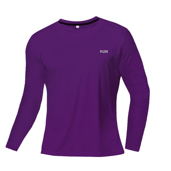 Men's "RUN" Long Sleeve T-Shirt - Flamin' Fitness