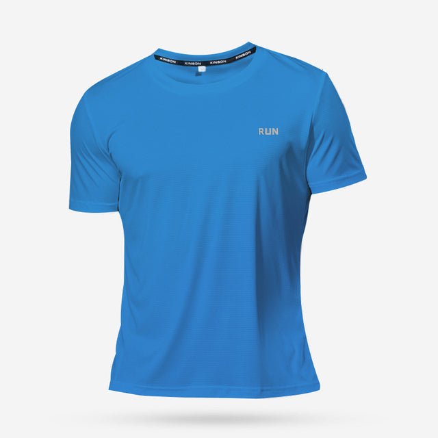 Men's "RUN" Short Sleeve T-Shirt - Flamin' Fitness