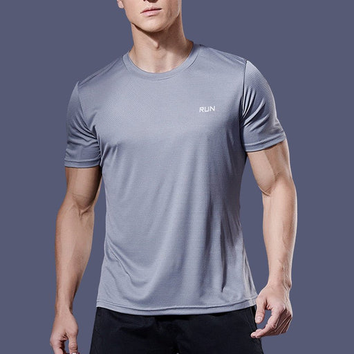 Men's "RUN" Short Sleeve T-Shirt - Flamin' Fitness