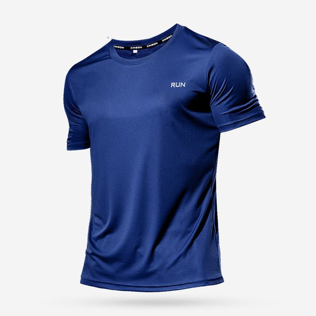 Men's "RUN" Short Sleeve T-Shirt - Flamin' Fitness