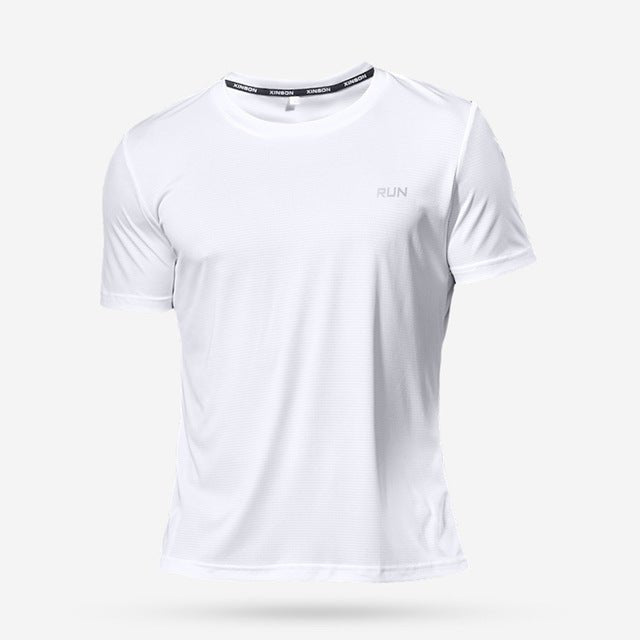 Men's "RUN" Short Sleeve T-Shirt - Flamin' Fitness