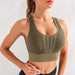 Mesh Back Padded Sports Bra - Flamin' Fitness