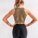 Mesh Back Padded Sports Bra - Flamin' Fitness