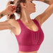 Mesh Back Padded Sports Bra - Flamin' Fitness