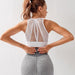 Mesh Back Padded Sports Bra - Flamin' Fitness