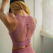 Mesh Back Padded Sports Bra - Flamin' Fitness