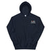 Navy Embroidered Logo Hoodie - Flamin' Fitness