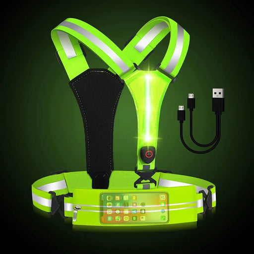 NightBright LED Running Vest - Flamin' Fitness