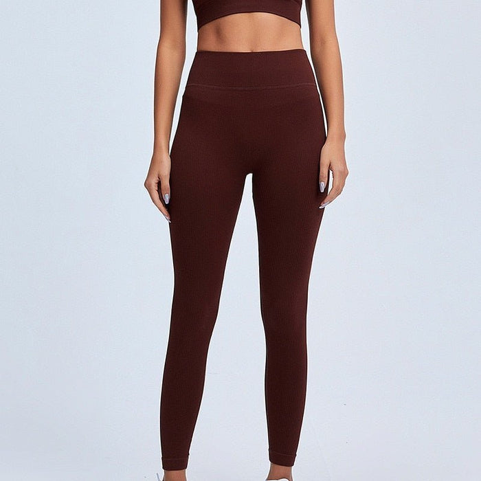 Ribbed Gym Leggings - Flamin' Fitness