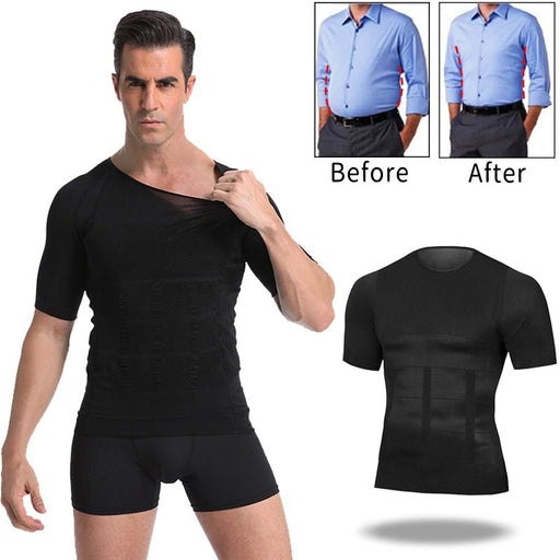 SculptFlex Men's Shapewear Tee - Flamin' Fitness
