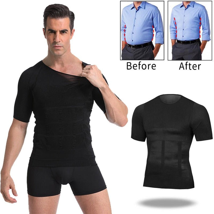 SculptFlex Men's Shapewear Tee - Flamin' Fitness