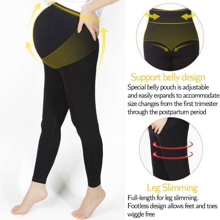 SnugBump High-Waisted Maternity Leggings - Flamin' Fitness