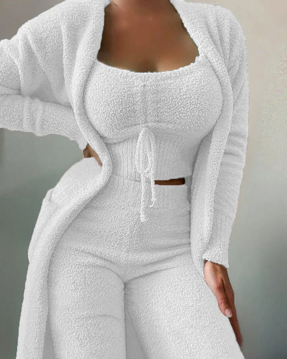 SnuggleSoft Fleece Loungewear Set - Flamin' Fitness