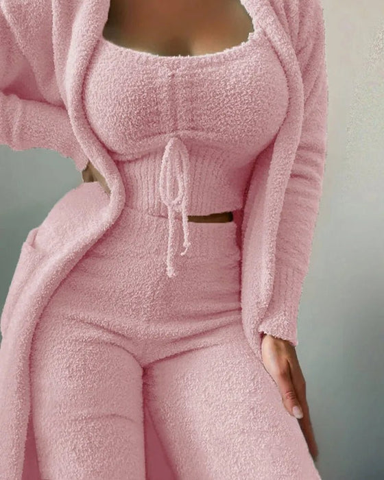 SnuggleSoft Fleece Loungewear Set - Flamin' Fitness