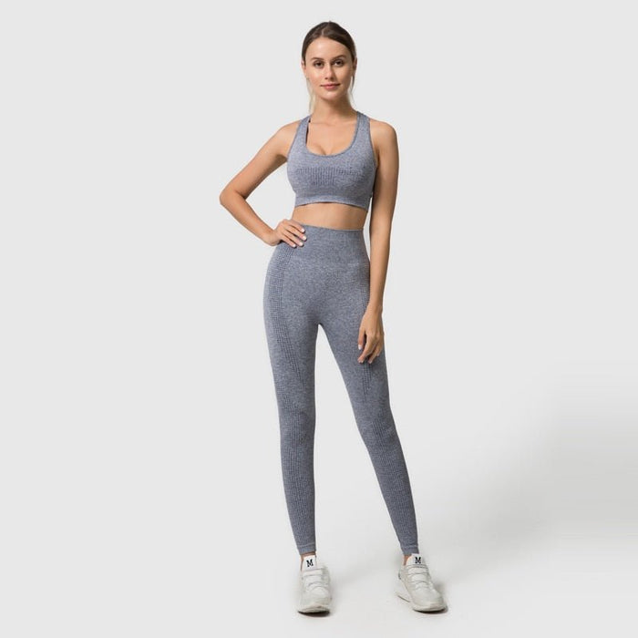 Sports Bra, Short Sleeve Top & Shorts Gym Set - Flamin' Fitness