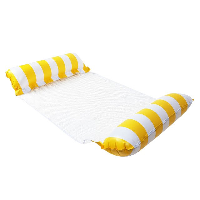 Striped Inflatable Pool Lilo - Flamin' Fitness