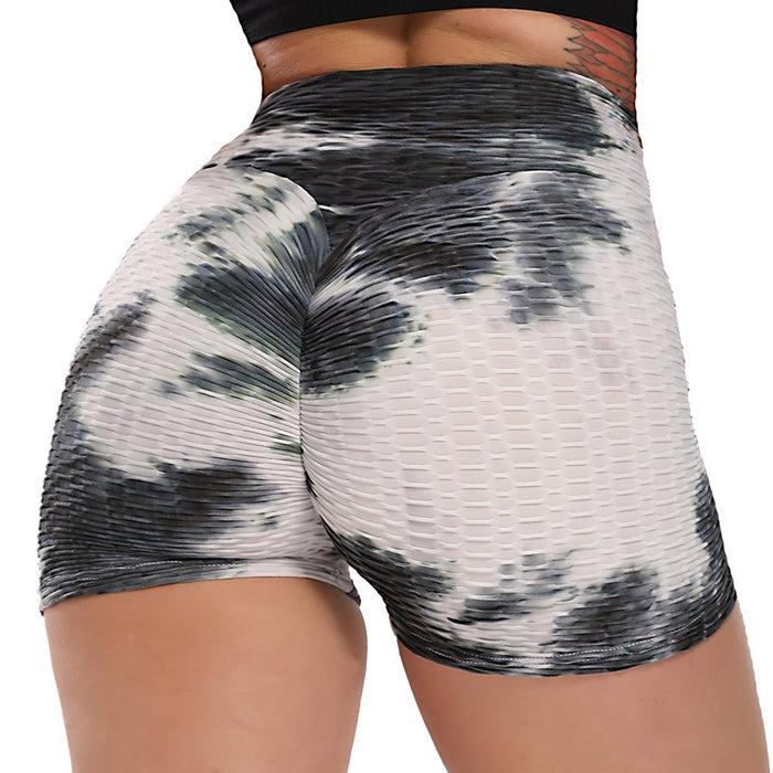 Tie-Dye Honeycomb Gym Shorts - Flamin' Fitness